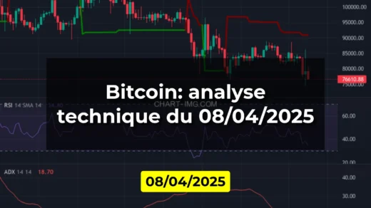 Bitcoin: analyse technique du 08/04/2025