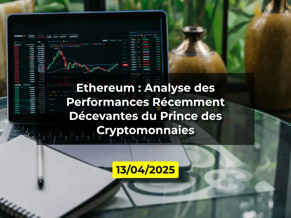Ethereum : Analyse des Performances Récemment Décevantes du Prince des Cryptomonnaies