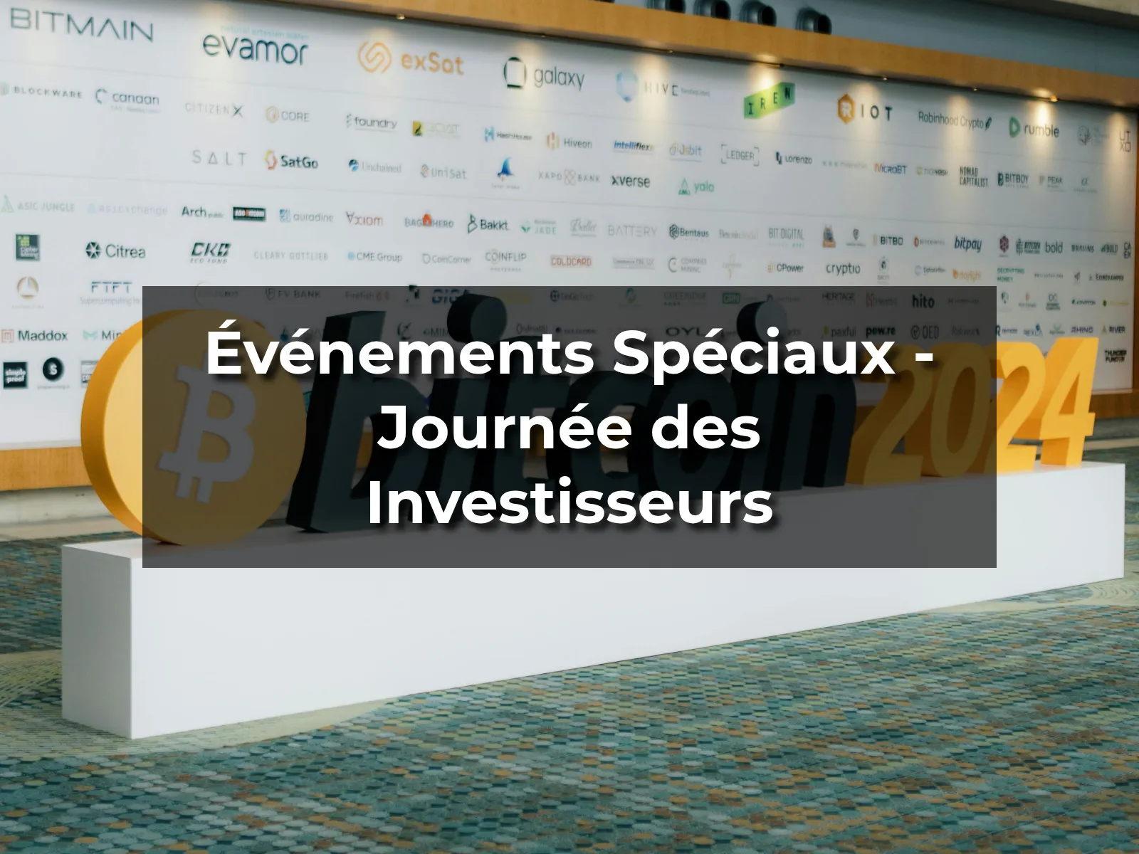 Événements Spéciaux - Journée des Investisseurs