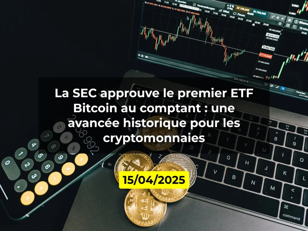 La SEC approuve le premier ETF Bitcoin au comptant : une avancée historique pour les cryptomonnaies