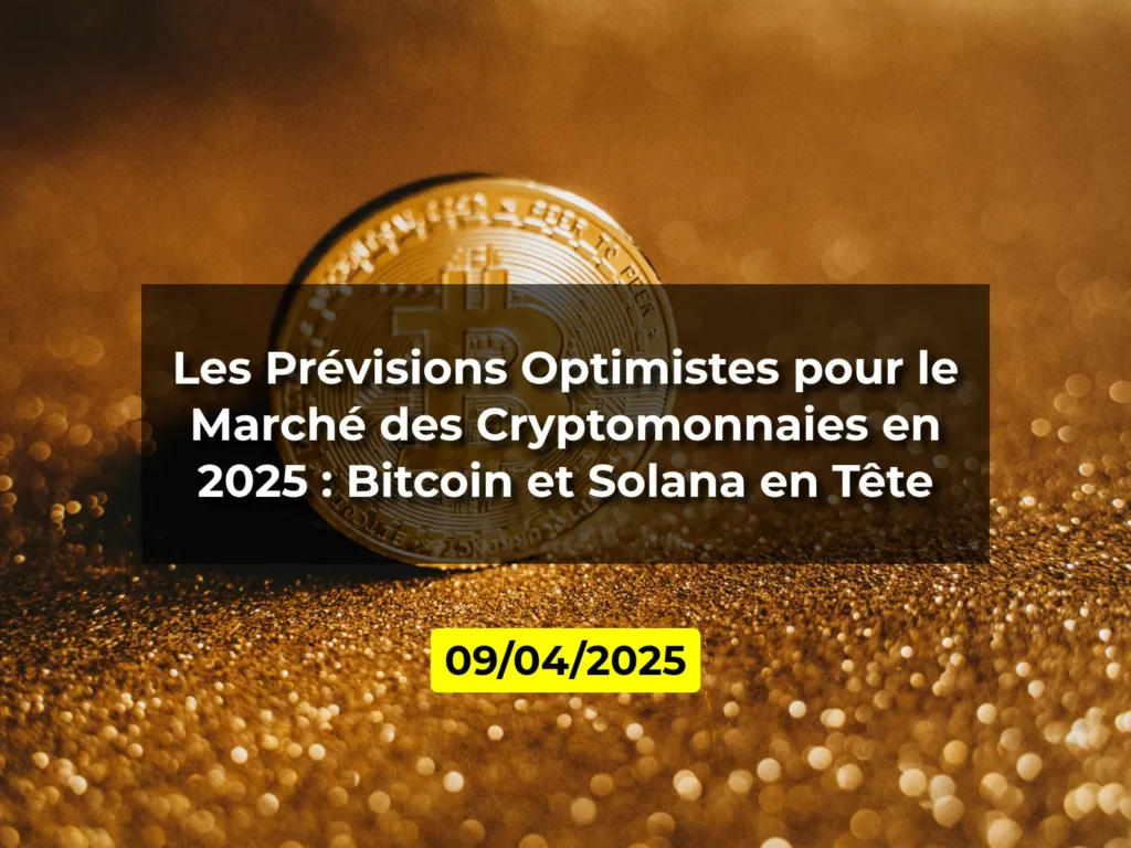 Les Prévisions Optimistes pour le Marché des Cryptomonnaies en 2025 : Bitcoin et Solana en Tête