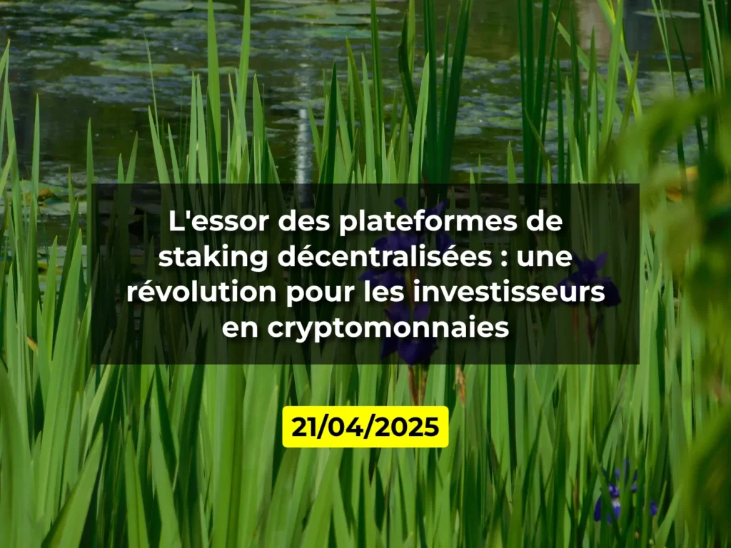 L'essor des plateformes de staking décentralisées : une révolution pour les investisseurs en cryptomonnaies