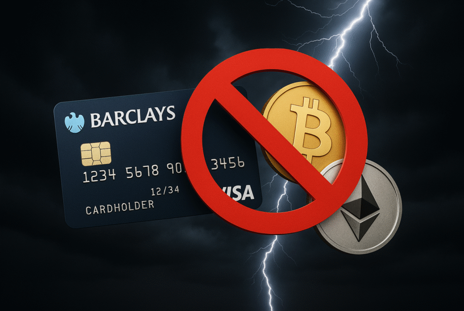 Barclays Dégaine : Le Blocage Total des Transactions Crypto Par Carte, Coup de Tonnerre pour les Traders et Exchanges UK