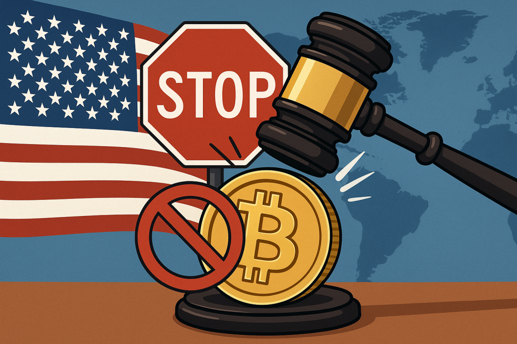 USA: Loi-Choc d'Interdiction des Investissements Crypto? Impact Mondial, Scénarios & Ripostes