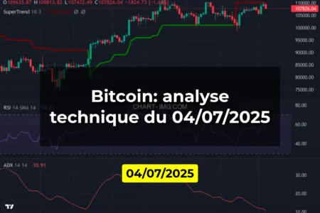 Bitcoin: analyse technique du 04/07/2025