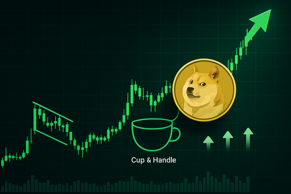 Dogecoin explose en juillet : Analyse du breakout Bull Flag, Cup & Handle et stratégies pour trader la nouvelle vague de volatilité