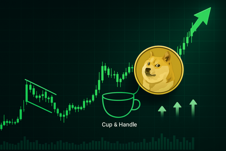 Dogecoin explose en juillet : Analyse du breakout Bull Flag, Cup & Handle et stratégies pour trader la nouvelle vague de volatilité