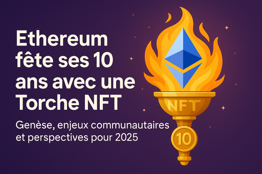 Ethereum fête ses 10 ans avec une Torche NFT: Genèse, enjeux communautaires et perspectives pour 2025