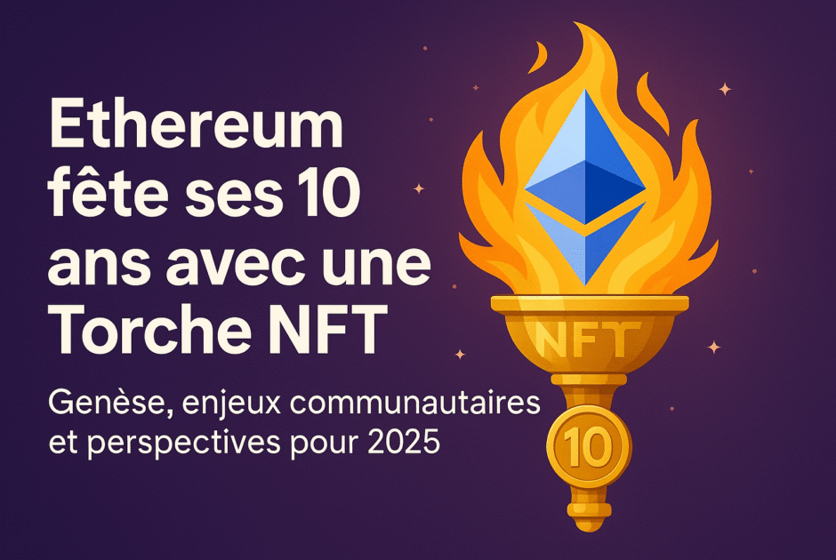 Ethereum fête ses 10 ans avec une Torche NFT: Genèse, enjeux communautaires et perspectives pour 2025
