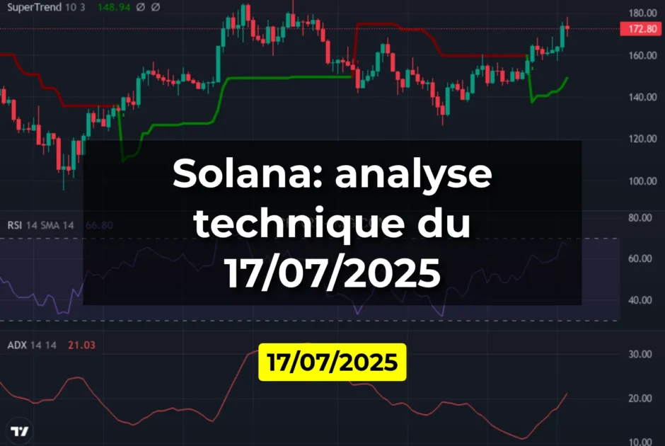 Solana: analyse technique du 17/07/2025