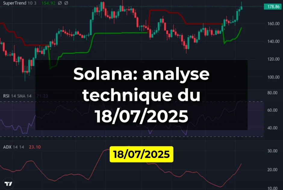 Solana: analyse technique du 18/07/2025