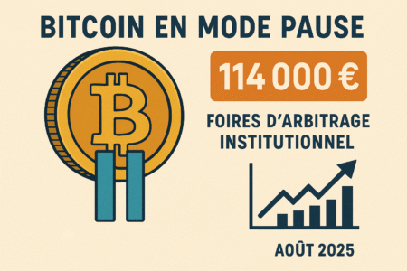 Bitcoin en Mode Pause : Analyse Inédite du " Blocage " à 114 000 € et des Foires d'Arbitrage Institutionnel (Août 2025)