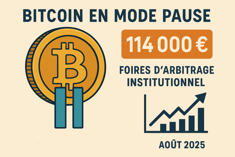 Bitcoin en Mode Pause : Analyse Inédite du " Blocage " à 114 000 € et des Foires d'Arbitrage Institutionnel (Août 2025)