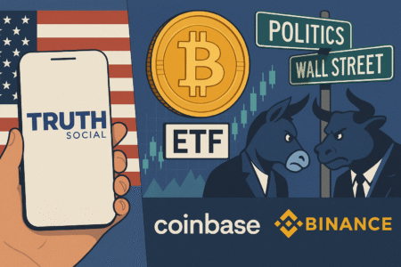Truth Social veut son ETF Bitcoin : le match politique vs Wall Street commence - impacts pour les traders, Coinbase et Binance
