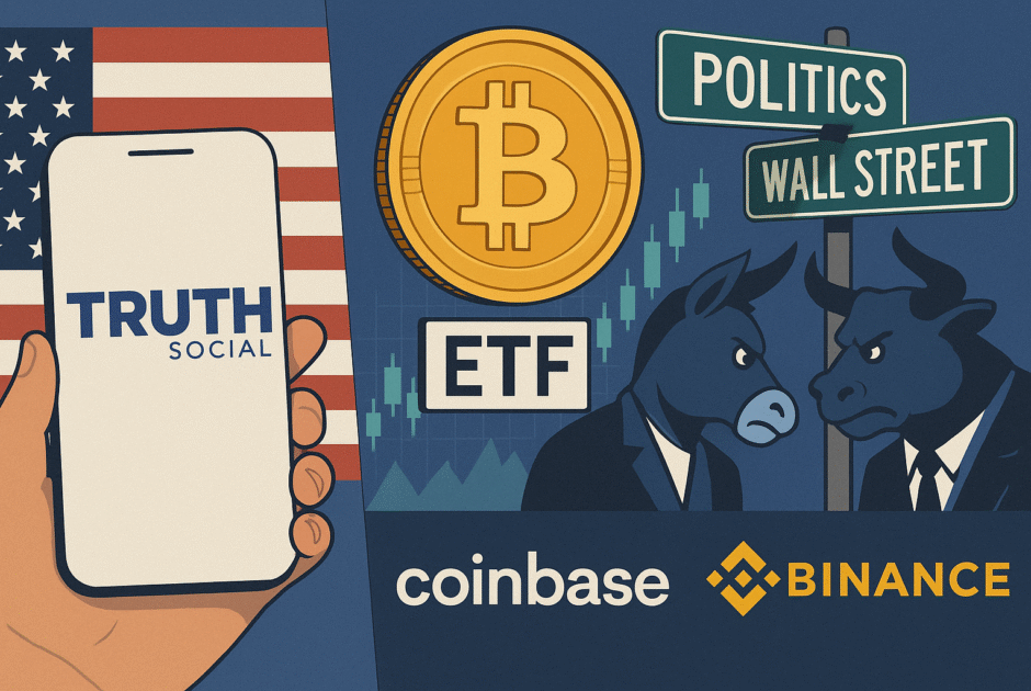 Truth Social veut son ETF Bitcoin : le match politique vs Wall Street commence - impacts pour les traders, Coinbase et Binance