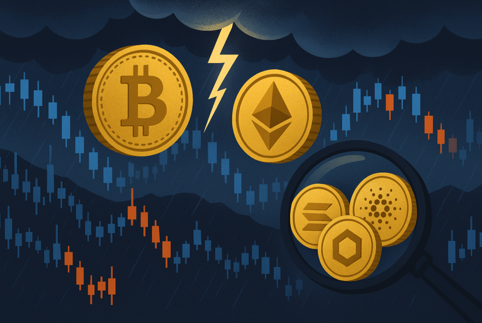 Tempête sur Bitcoin et Ethereum : quels altcoins tirent leur épingle du jeu ? Focus Solana, Chainlink et Cardano sous la loupe des traders