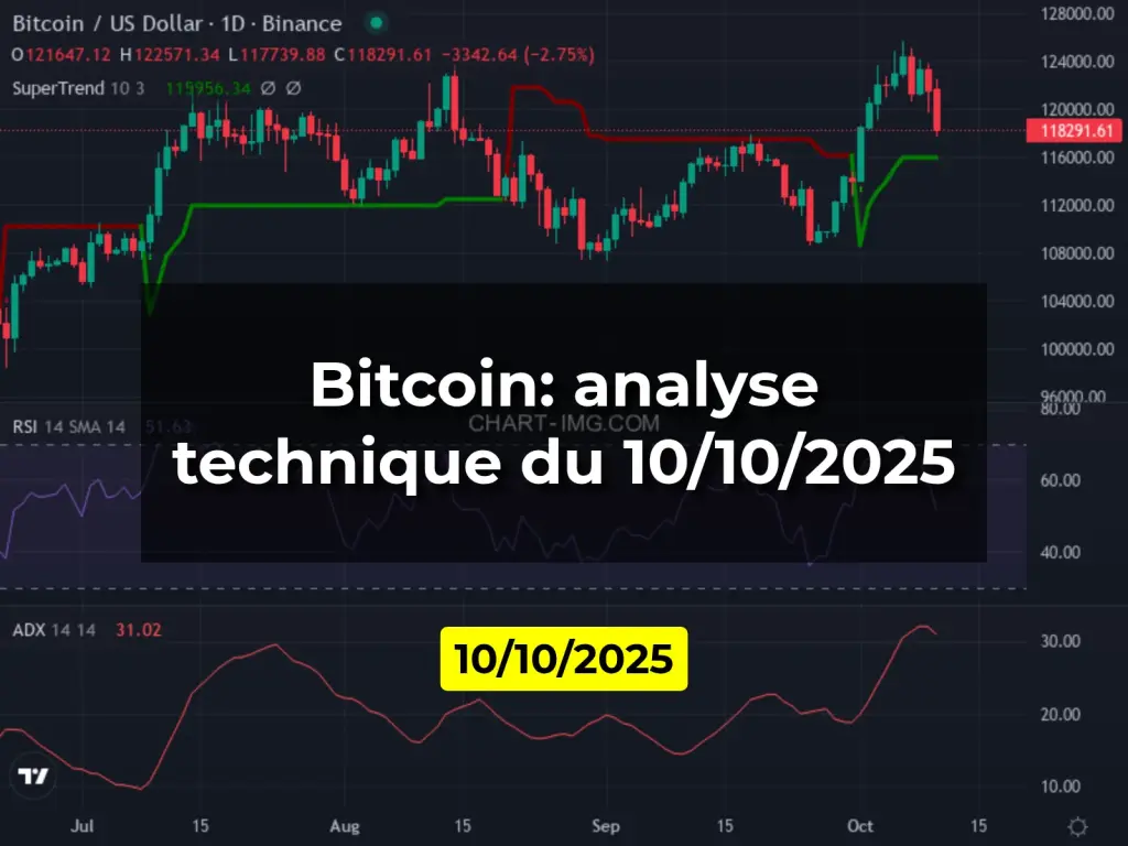 Bitcoin: analyse technique du 10/10/2025