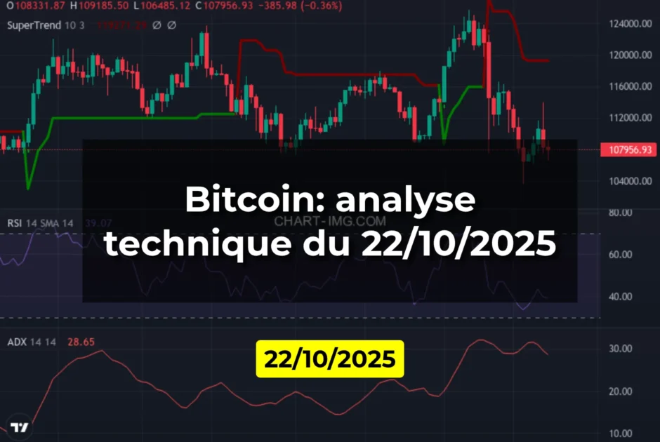 Bitcoin: analyse technique du 22/10/2025