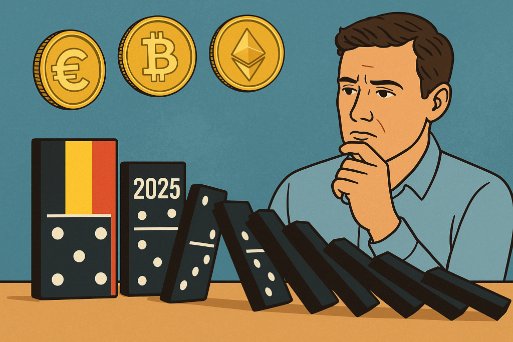Crypto et effet domino : Comment la popularisation des cryptos transforme la psychologie de l'investisseur européen (cas Belgique 2025)