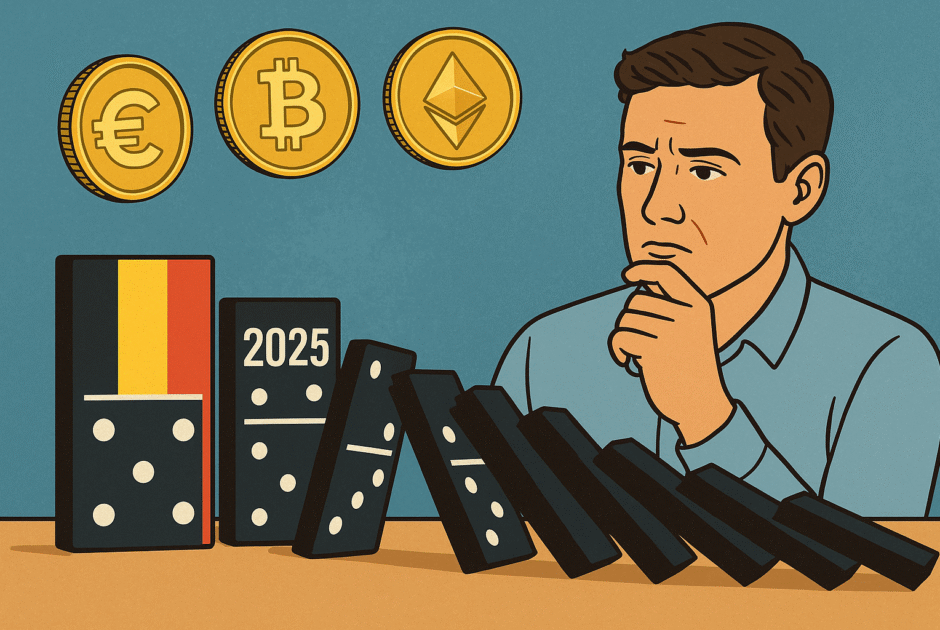 Crypto et effet domino : Comment la popularisation des cryptos transforme la psychologie de l'investisseur européen (cas Belgique 2025)
