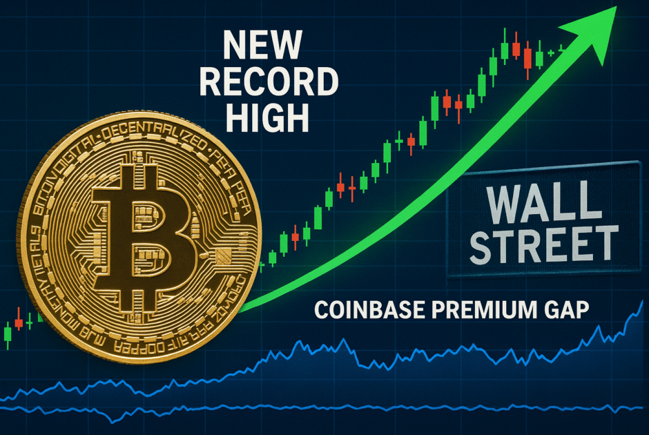 Le Mystère du Coinbase Premium Gap : Pourquoi Wall Street S'emballe sur Bitcoin après son nouveau record ?