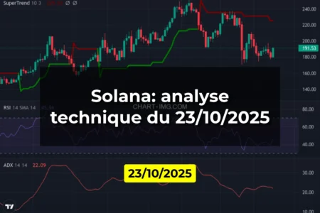 Solana: analyse technique du 23/10/2025